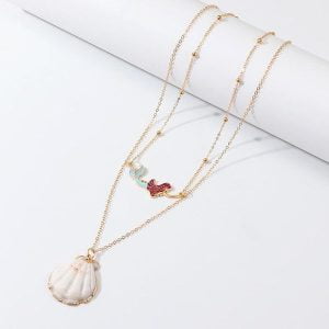 Collar Doble Dije Sirena