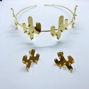 Set Choker y topitos Cactus