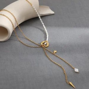 Collar Cascada Dorada