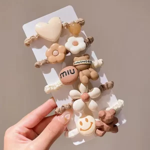 Moñas Café y Figuras  X Unidad