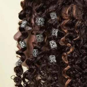 Clip de cabello plateado