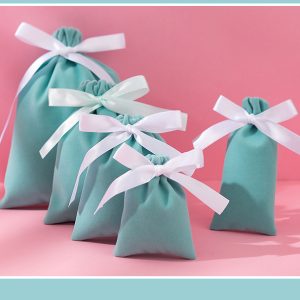 Bolsa suavetina Aguamrina 19 X15 CM