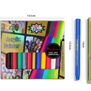 Set Marcadores Para Uñas X12