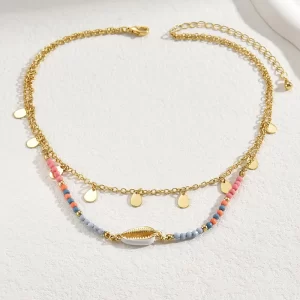 Collar Gotas Doradas