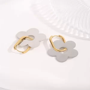 Candongas Encanto Floral Bicolor