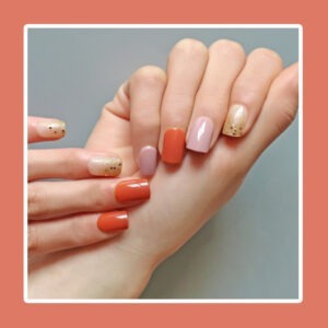 Uñas adhesivas Dorado x24