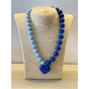 Collar Azul Corazón